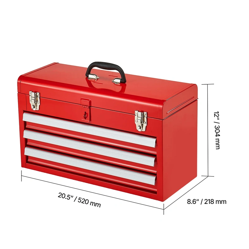 Metal 3-Drawer Workshop Tool Box